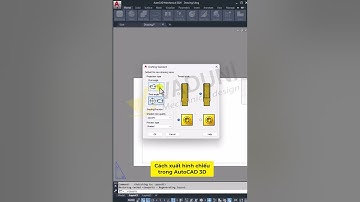 Cách xuất Hình 3D Sang Hình 2D Trong AutoCAD 3D #vaduni #autocad3d #vadunishort