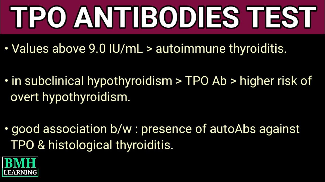 Anti Tpo Test Anti Thyroid Peroxidase Antibody Test Youtube