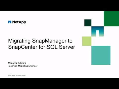 Migrating SnapManager SQL Server to SnapCenter