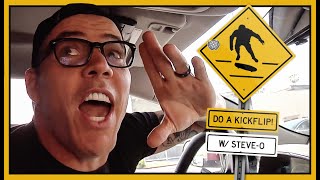 Watch Jackass Star Steve-O Yelling “DO A KICKFLIP!” At Skateboarders
