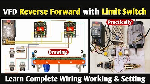 Danfoss VFD Reverse Forward Wiring with Limit| How to do Danfoss VFD Reverse Forward Wiring 