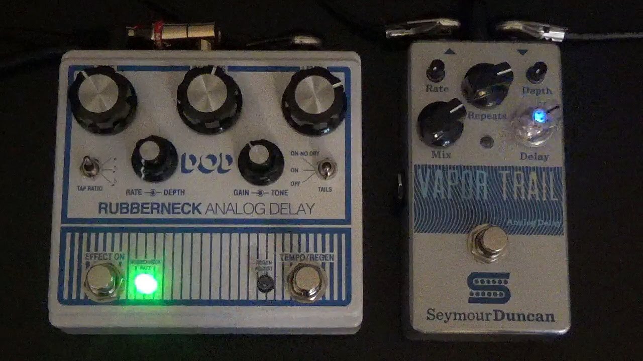 DOD Rubberneck vs. Seymour Duncan Vapor Trail - Analog Delay Comparison