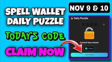 Spell Wallet Daily Puzzle Today 9 November | Spell Wallet Today Puzzle | Spell Wallet Secret Code