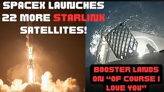 Spacex Launches 22 Starlink Satellites From West Coast, Nails Booster Landing!