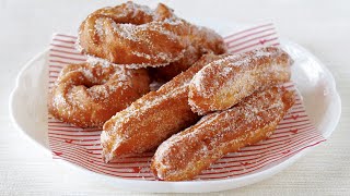 EASY Churros (3 Ingredients) | OCHIKERON | Create Eat Happy :)