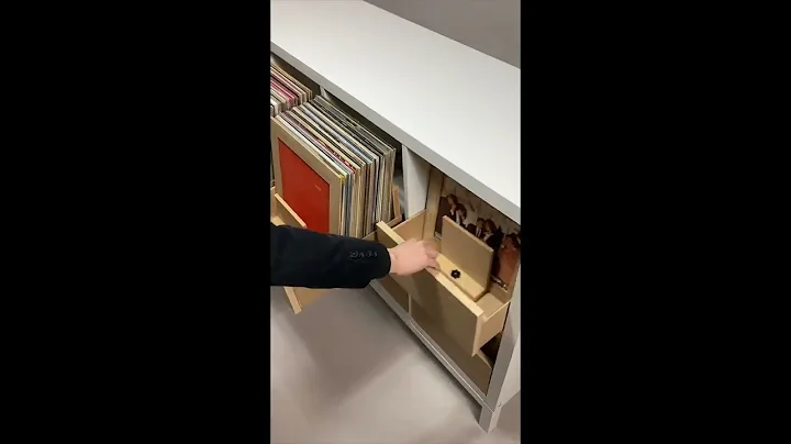Vinyl Record DIG Storage for IKEA Kallax：DIY Drawers, LP Cabinet Hack for Turntable, Dj Box, Display