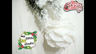 Bombka róża / kwiat w 10 minut/ Rose/Flower bauble /Christmas ball in 10 minutes/DIY