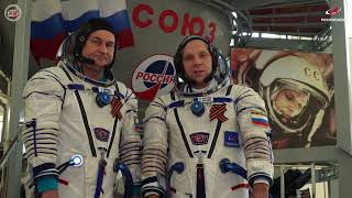 Поздравление с Днём Победы от космонавтов Роскосмоса Алексея Овчинина и Ивана Вагнера