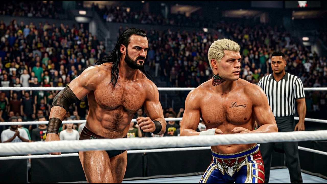 Cody Rhodes VS Drew McIntyre | Undisputed WWE Championship | WWE 2K25 Gameplay