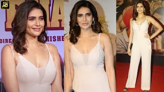 Basanti Stunner Karishma Tanna In Colour Jumpsuit At Suraj Pe Mangal Bhari Screening