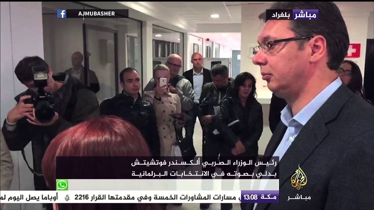 رئيس الوزراء الصربي يدلي بصوته في الانتخابات البرلمانية