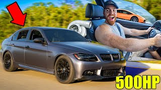 I Secretly Turned my Girlfriend's SLOW $2,000 BMW into a SUPERCAR SLAYER!! and its insane