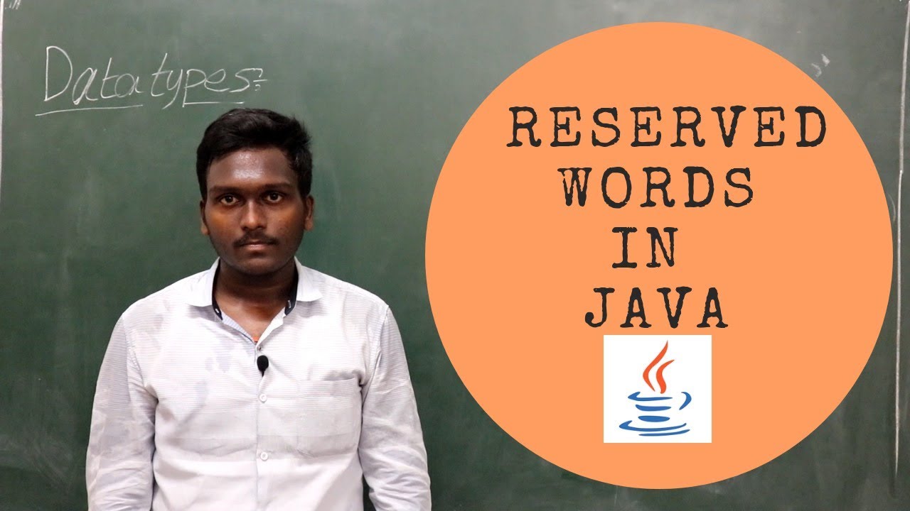 RESERVED WORDS IN JAVA IN TELUGU - YouTube
