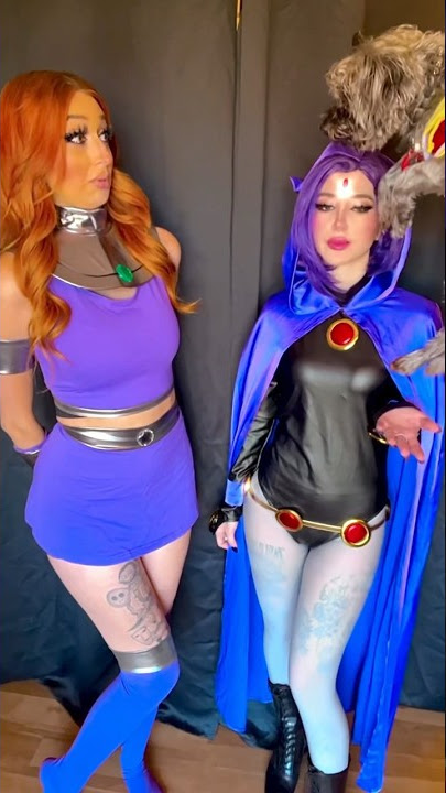 Tummy Tickles!! | Teen Titans Starfire & Raven Cosplay