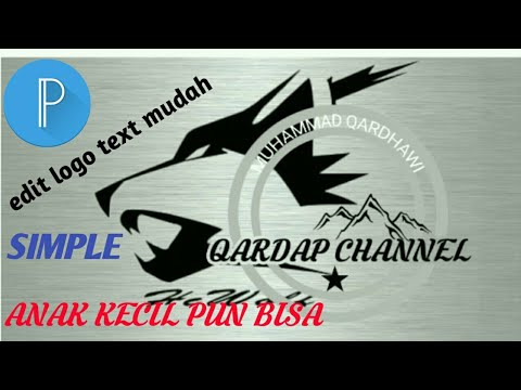 cara buat logo di aplikasi pixellab - youtube