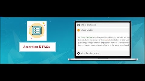 Accordion & FAQs [ WordPress Plugin ]