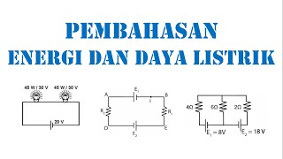Discussion of Electrical Energy and Power Questions (Grade 12 Physics)