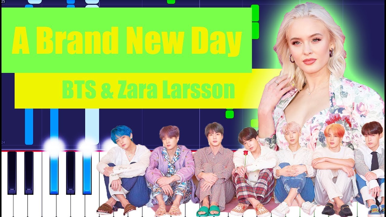 BTS A Brand New Day Piano Tutorial EASY (feat. Zara Larsson) By