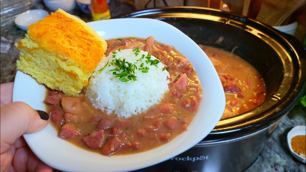 Slow Cooker RED BEANS with Smoked Turkey Wings Red Beans & Rice EASY