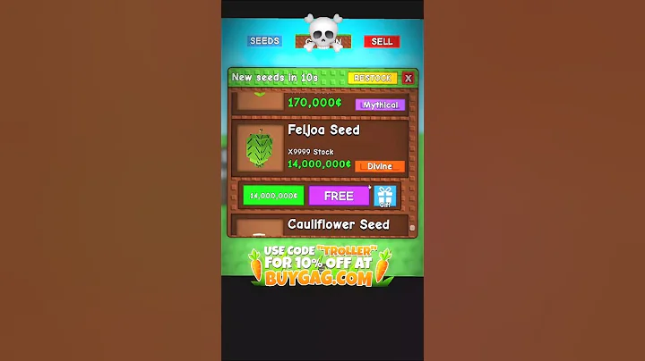 What If Feijoa Seed Was FREE?! 😱🌱 Grow A Garden #shorts #growagarden #roblox