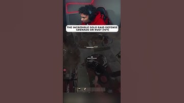 The incredible solo raid defense grenade on Rust (1v7)