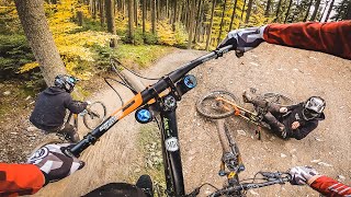 DOWNHILL RIDING and 2 CRASHES!