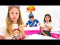 Nastya ve okuldaki yaramaz bir çocuğun hikayesi - Çocuklar için video derlemesi
