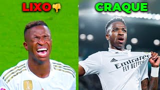 ANTES E DEPOIS DO VINICIUS JUNIOR NO REAL MADRID