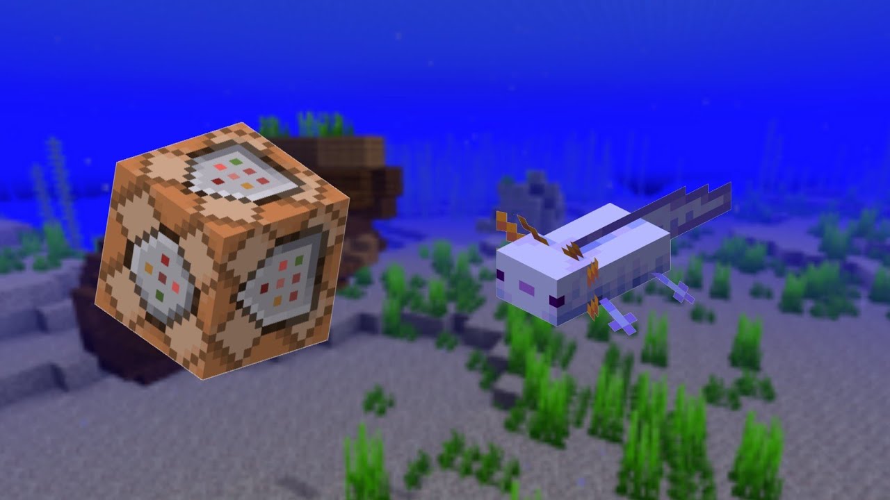 How to summon a blue axolotl in minecraft bedrock command | Iron