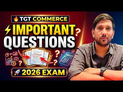 TGT Commerce 2026 🔥 | Most Expected Questions (Don't Miss This!) | By Niraj Pandey