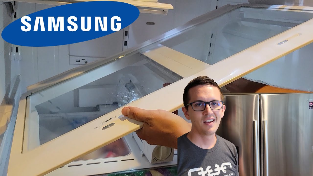 Samsung refrigerator shelf/drawer removal and cleaning guide