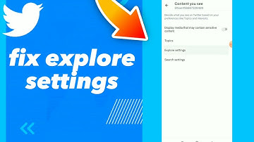 How To Fix Explore Settings On Twitter App 2023