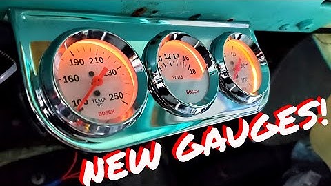 HOW TO: Install Oil Pressure, Water Temperature,  and Voltage Gauges!