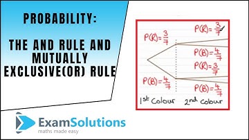 Probability - And Rule (multiplication) / Or Rule (mutually exclusive events)