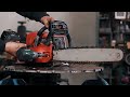 Chain saw to concrete groove cutter