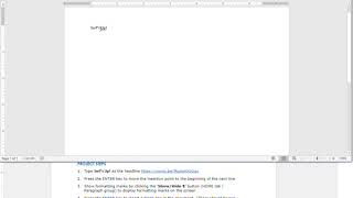 Word Textbook Project 1 Step 2