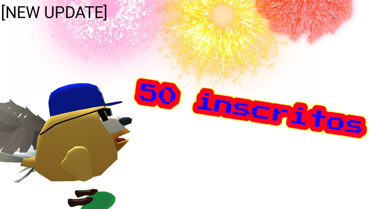 NOVO 50 INSCRITOS EBAAA [NEW UPDATE] CHICKEN GUN MEMES 