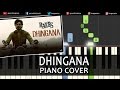 Dhingana raeesshah rukh khanhindi songpiano chords tutorial instrumental karaoke by ganesh kini