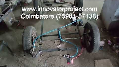 Intelligent braking system for four wheeler / Sensor based automatic obstacle braking system project