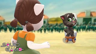 My Talking Tom 2 - SQUID GAME - but Talking Angela is the doll - PEE ( TOILET 2 )