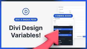 Divi 5 Sneak Peek! Divi Design Variables