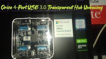 #Orico 4-Port USB 3.0 Transparent Hub Unboxing TRANSPARENT