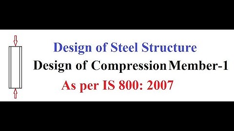 design of compression member 1