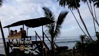 On the Deck - Telo Islands Surfing Village - June 2014
