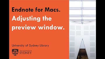 Adjust your Endnote preview window (Mac)
