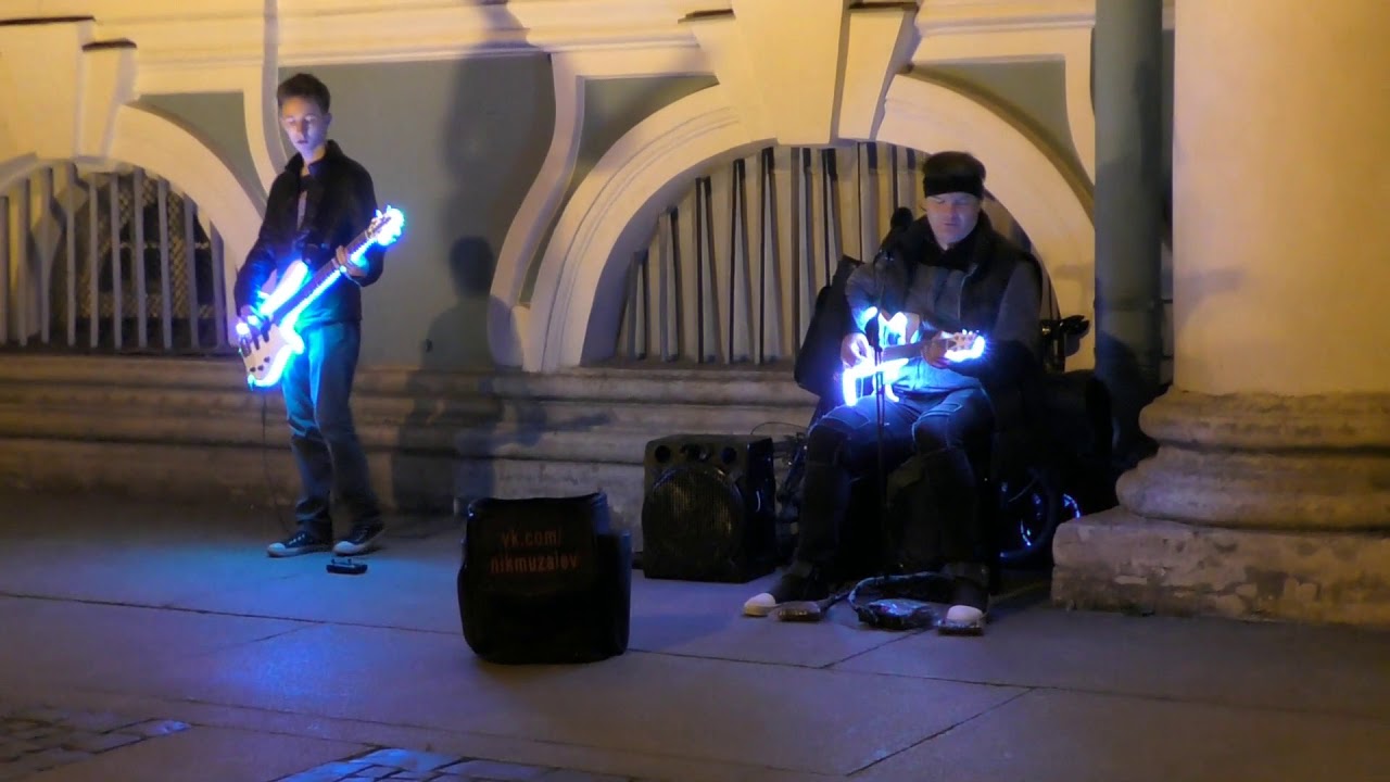 Спб живой звук (белый снег серый лёд.Цой) - YouTube