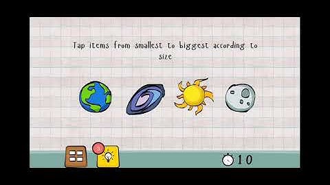 Logic Master 1 - Mind Twist Level 52 Solution | Tap items from smallest to biggest according to size