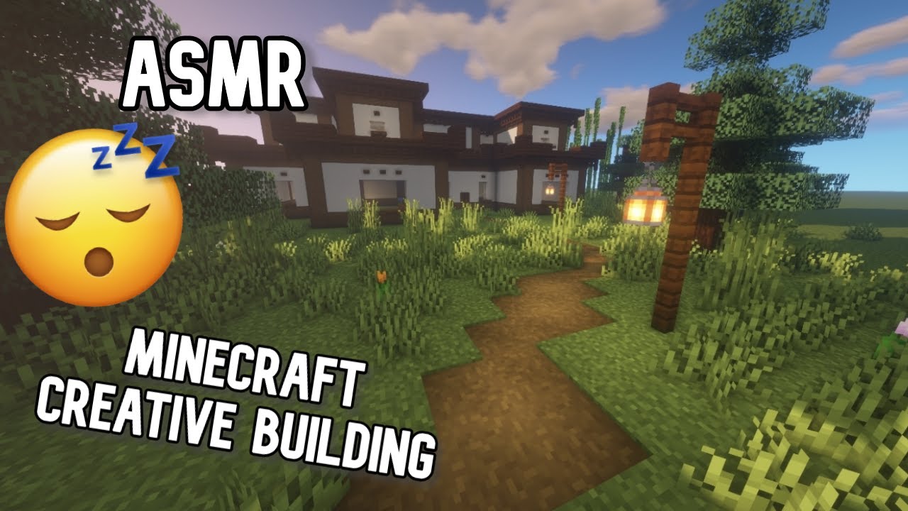 ASMR Gaming Minecraft Creative Building Continued, No Talking, Relaxing Keyboard & Mouse Sounds 💤