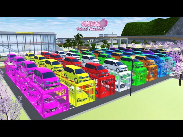 ALL RAINBOW SUPER CARS COLLECTION AT NEAR WEDDING CHAPEL | SAKURA