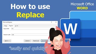 Microsoft Office WORD | How to use REPLACE - 4
